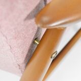 Original vintage armchair "CoCo", 1960s, fully restored, pink