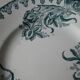 Lot of 6 flat plates Saint Amand Amand in Amandinoise, décor Iris, 1900
