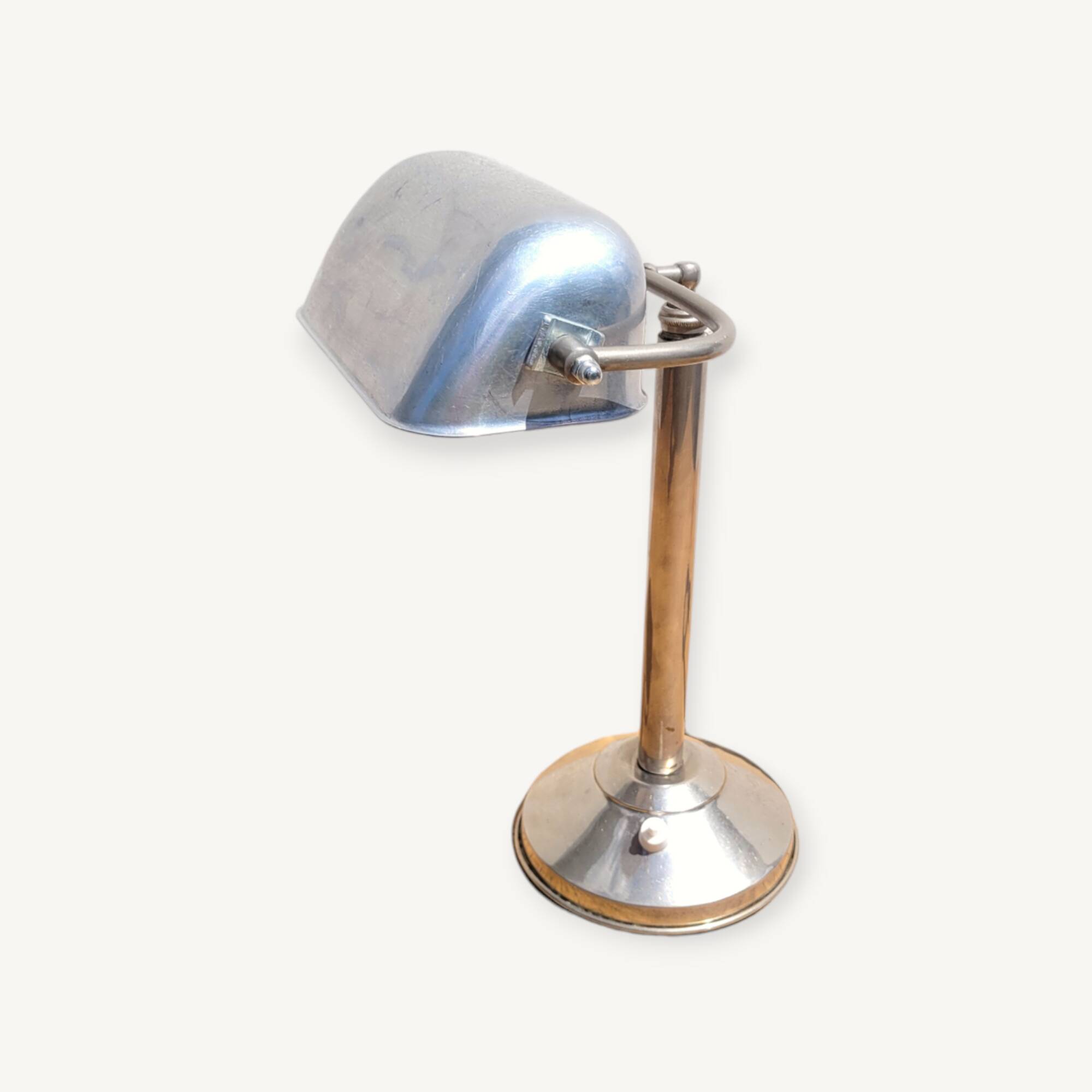 Vintage aluminum desk lamp