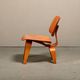 Charles & Ray Eames Early LCW Lounge Chair Red Aniline for Herman Miller