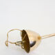 Hanging lamp brass and glass