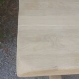 Table monastère chêne massif bois brut
