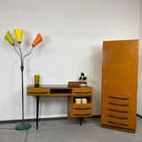 Writing desk with cabinet by Mojmír Požár for UP Závody Bučovice