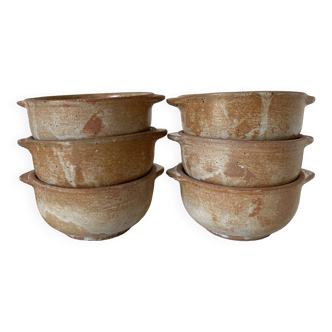 Stoneware eared bowls