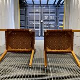 Olivier de Schrijver - Boss armchairs in leather straps - vintage