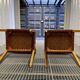 Olivier de Schrijver - Boss armchairs in leather straps - vintage