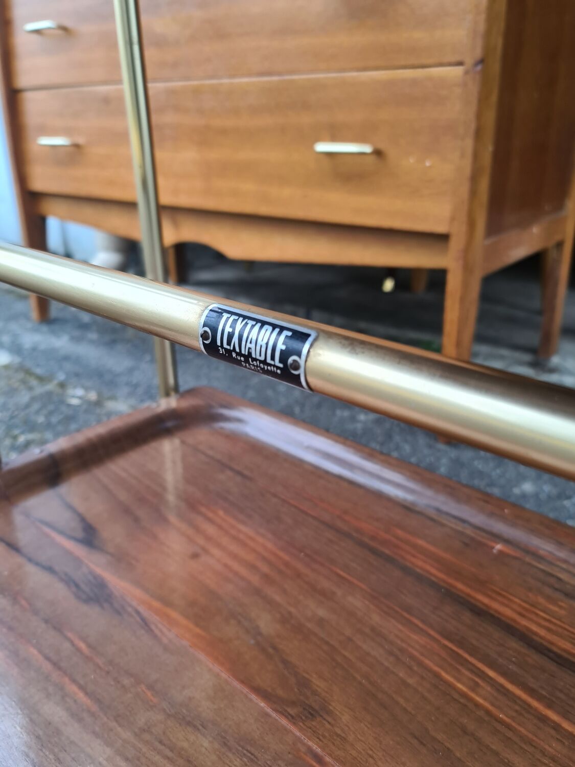 Vintage Textable folding trolley