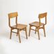 1 des 14 chaises de salle à manger en contreplaqué, Tchécoslovaquie, années 1960
