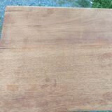 Solid teak console table with two drawers