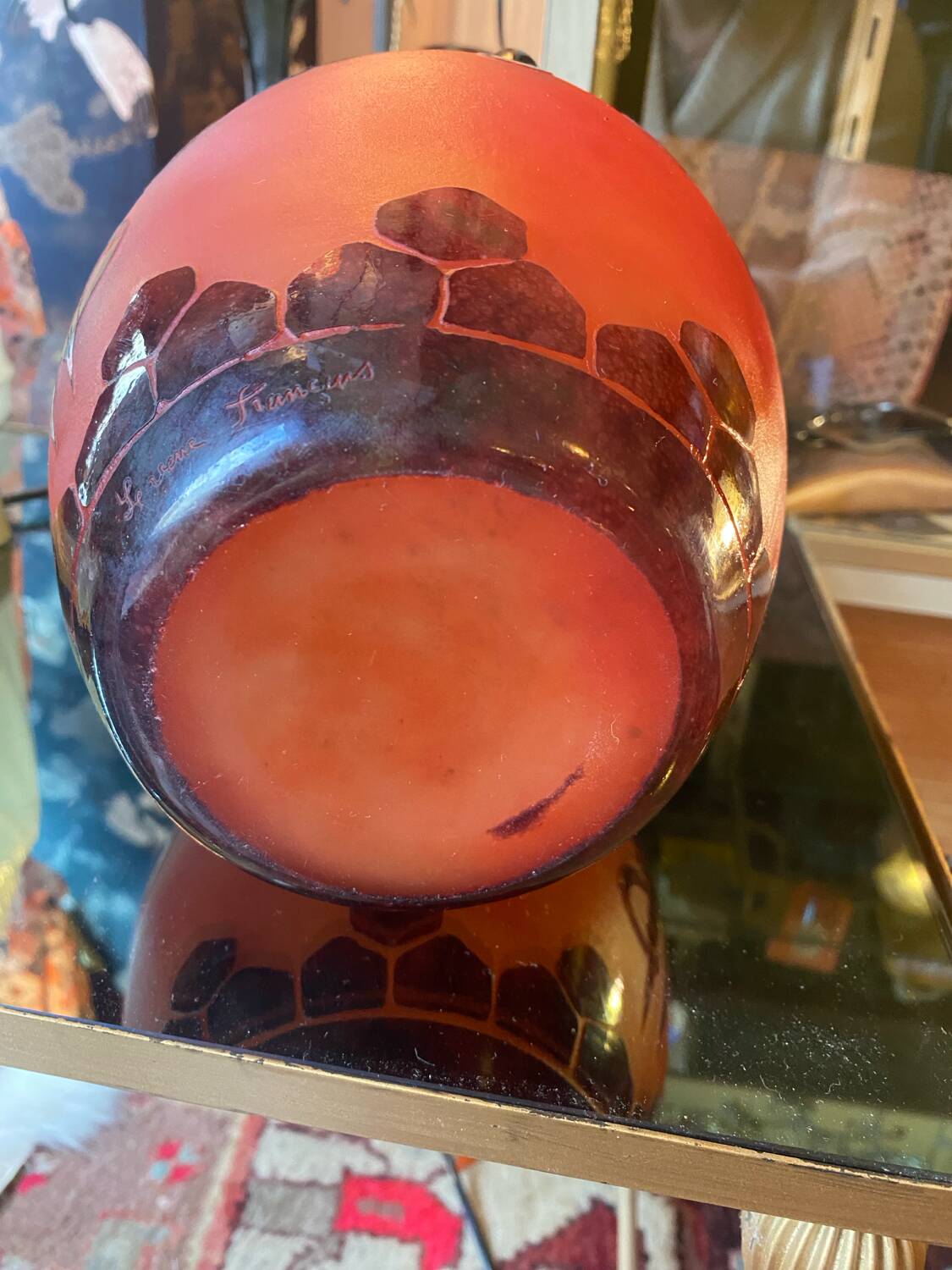 Vase art nouveau le verre francais