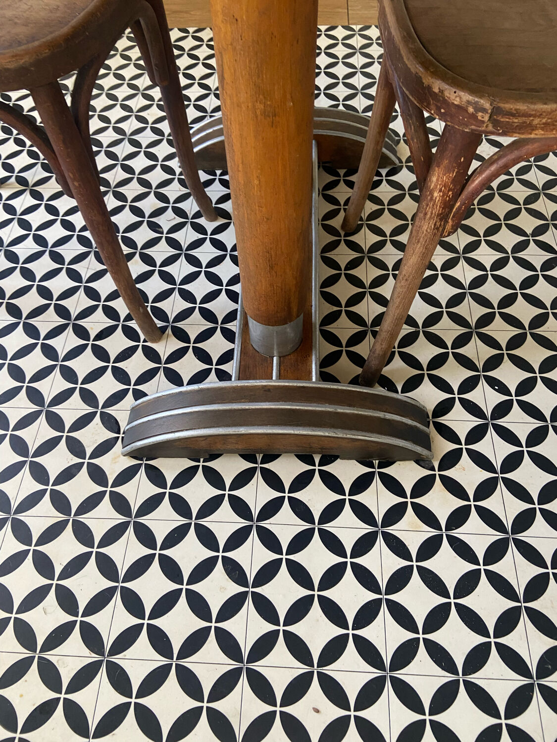 Set table and chairs Bistrot 50s