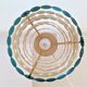 Bright Petrol and White Metal Pendant Lamp by Doria Leuchten, Germany 1960s