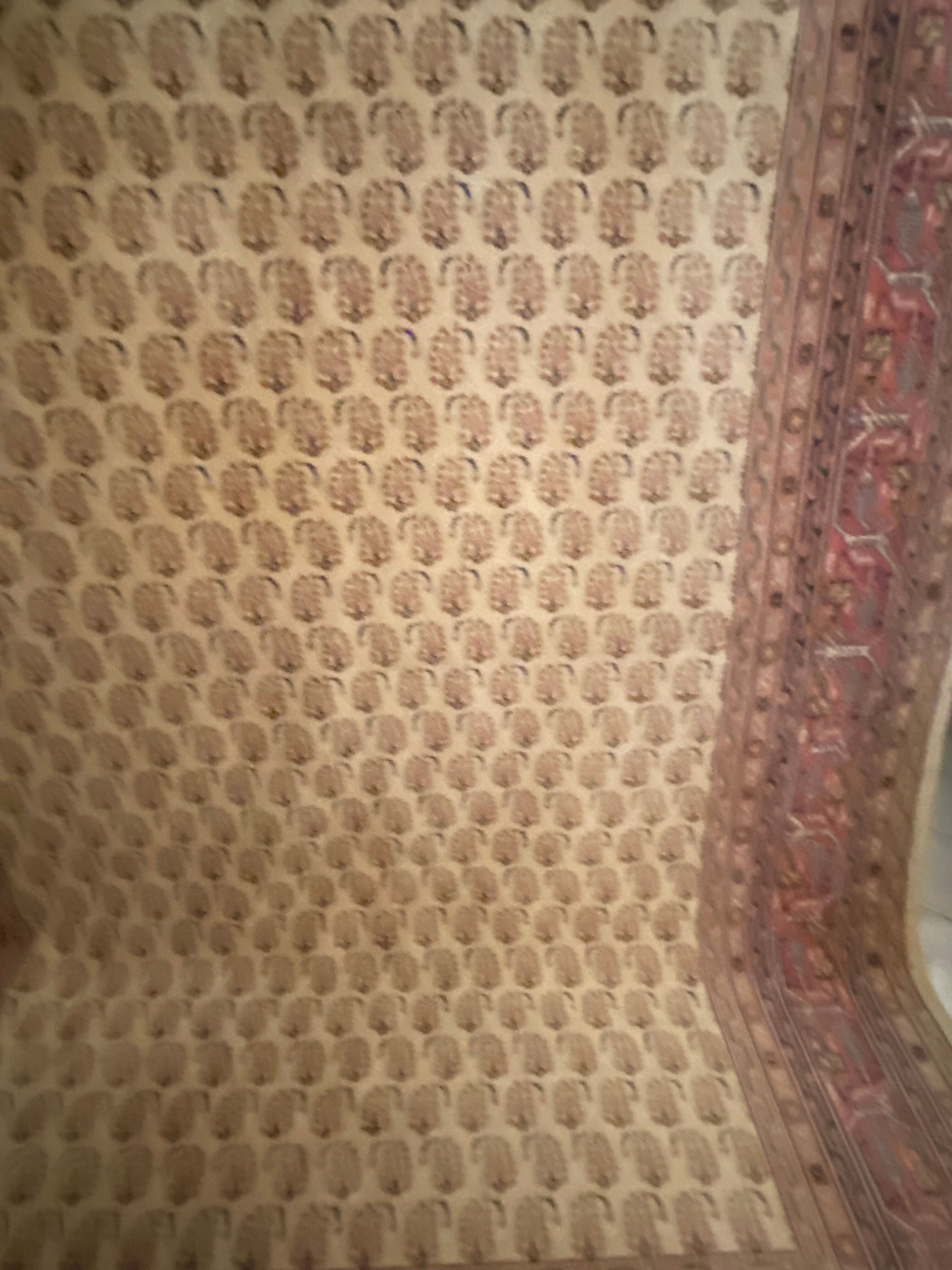 Oriental wool rug entirely handmade