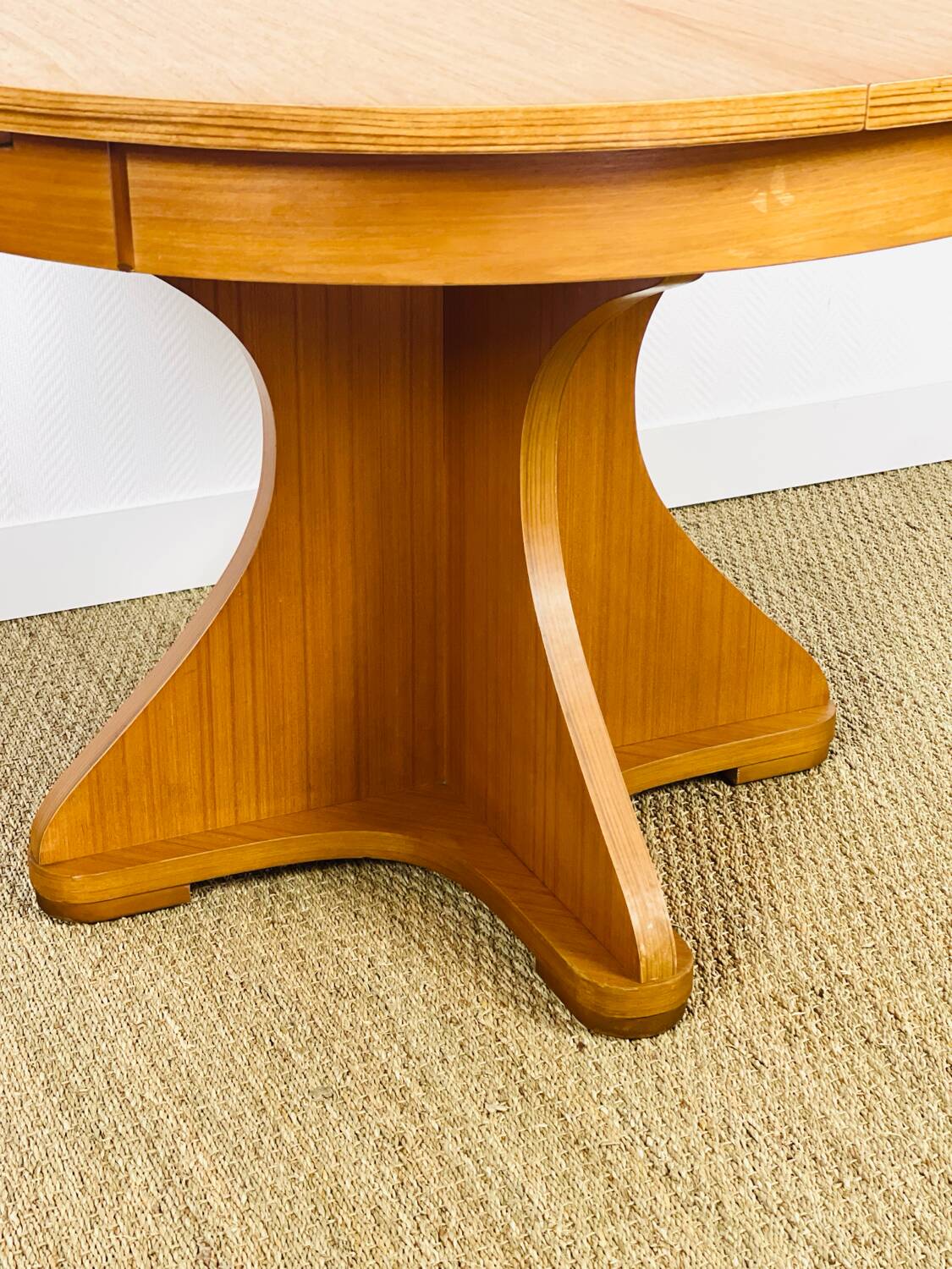 Vintage Scandinavian round dining table