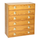 70s six-drawer chest of drawers