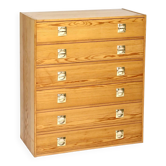 Commode six tiroirs années 70