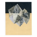 Collage on paper • mineralogy iii