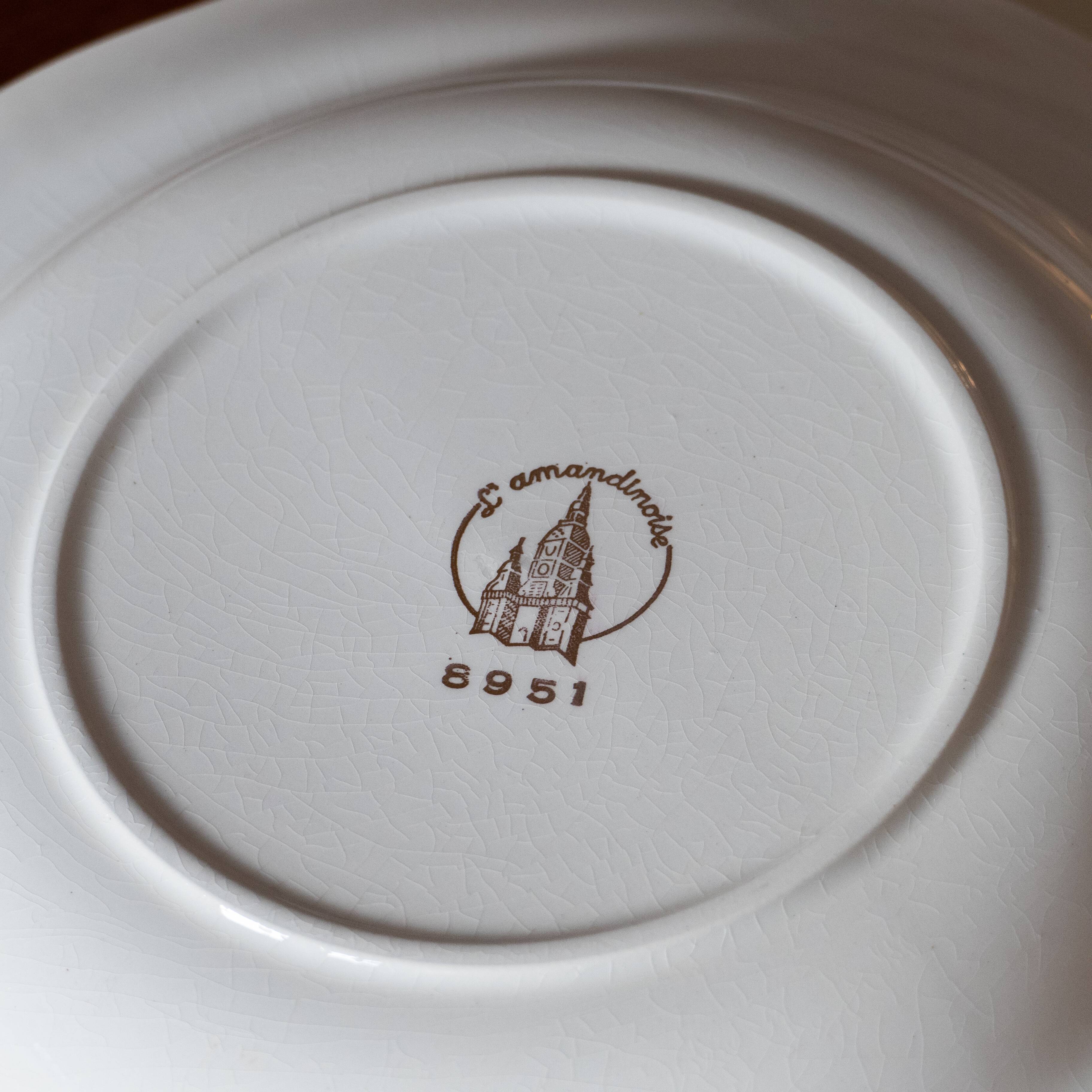 6 old plates L'Amandinoise