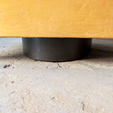 Bedroom in winked maple and fabric by Giovanni Offredi for Saporiti Italia 1970s