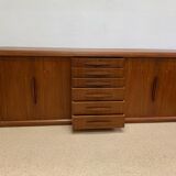 Teak chest of drawers designed by Johannes Andersen for Uldum Møbelfabrik - Denmark, 1960s