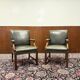 Set of Classic English Chesterfield Desk Chairs