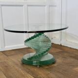 Glass coffee table, France, circa 1980