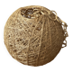 Lustre suspension boule chanvre ficelle