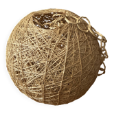 Hemp string ball pendant light