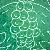 Square dish in glazed ceramic, scarified, signed Jacques Sagan Vallauris,