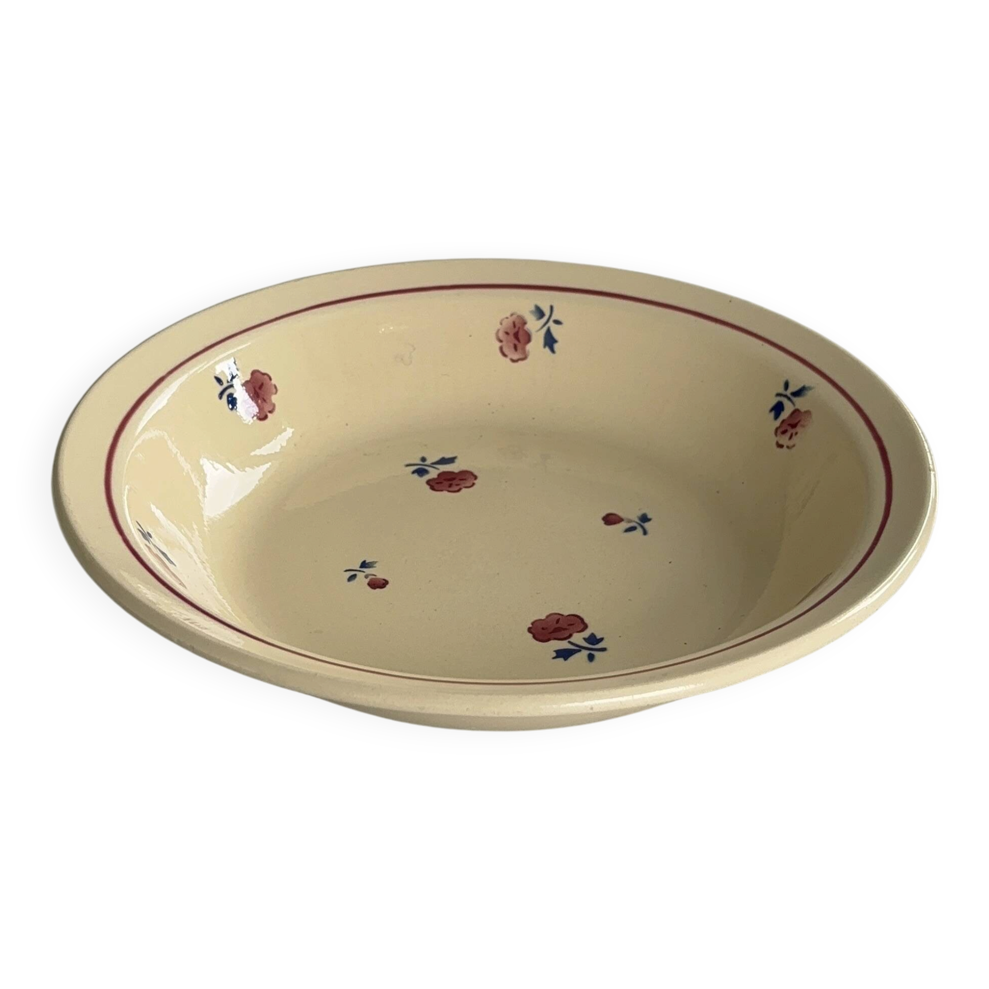 Saladier - plat badonviller modèle jean petite fleur vintage