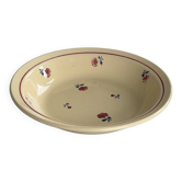 Salad bowl - Badonviller plate model Jean small flower vintage
