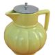 Art Deco 1930s Teapot / Tea Infuser with yellow ceramic infuser