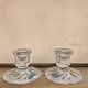 Pair of crystal candlesticks