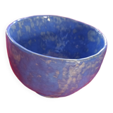 Grand bol engrés vernissé bleu.