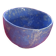 Large blue glazed stoneware bowl.