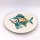 Decorative ceramic plate signed Picault, Vallauris