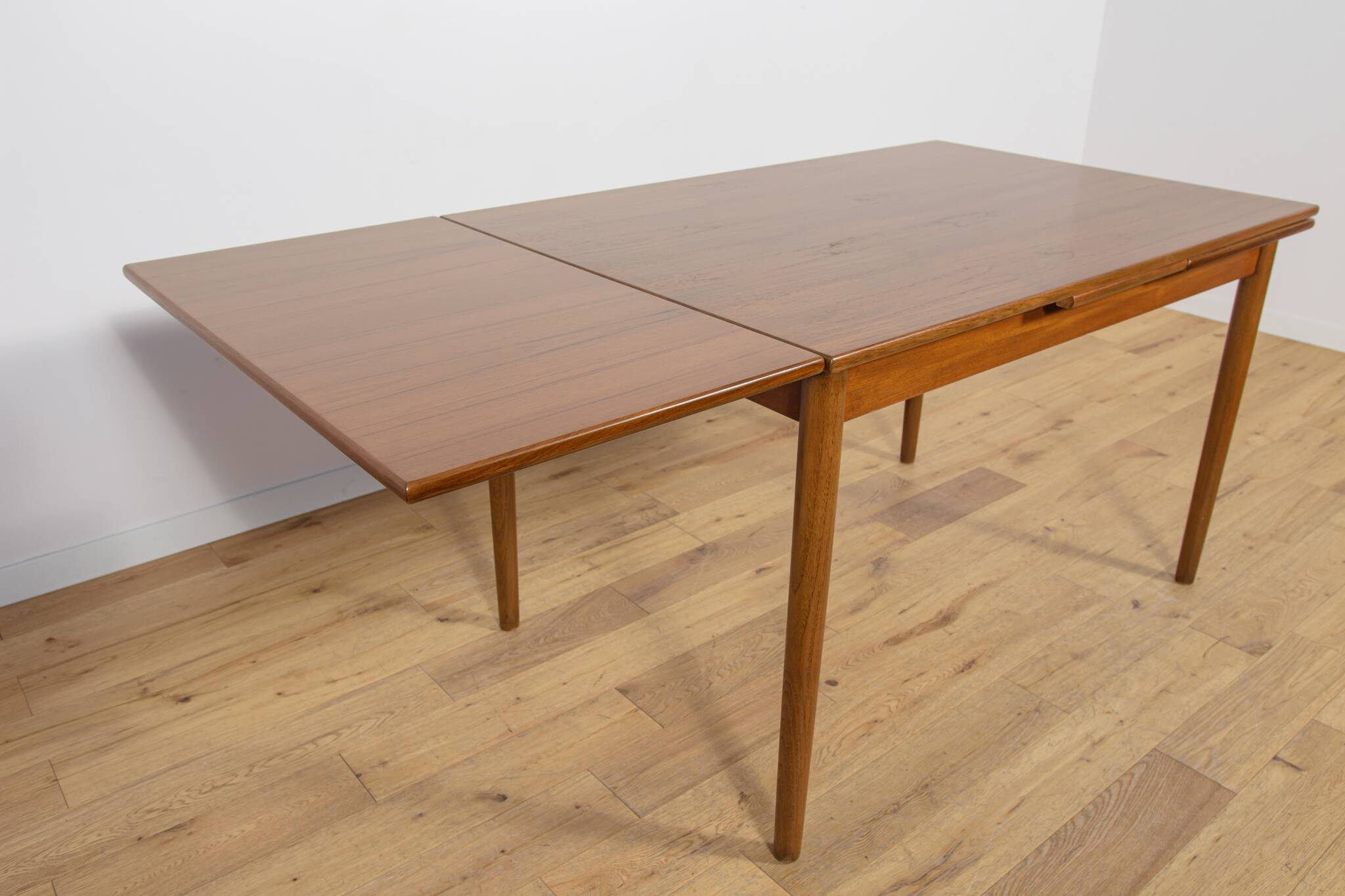 Table de salle à manger extensible en teck, style Mid-Century, Danemark, années 1960