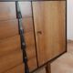 Walnut row renovated by Rajmund Teofil Halas Vintage Polish 1968
