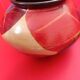 Vase boule Vallauris. Signé L.G.