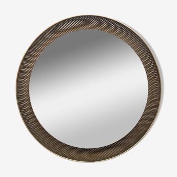 Miroir métal perforé rétro-éclairé - 43cm