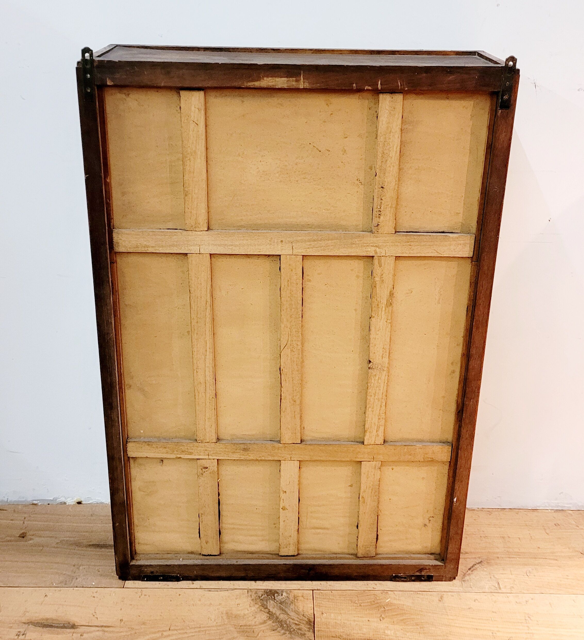 Wooden wall display case