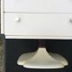 Commode vintage pied tulipe laquée blanc ( Gautier)