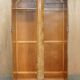 Double Art Deco wardrobe circa 1930 in satin walnut.