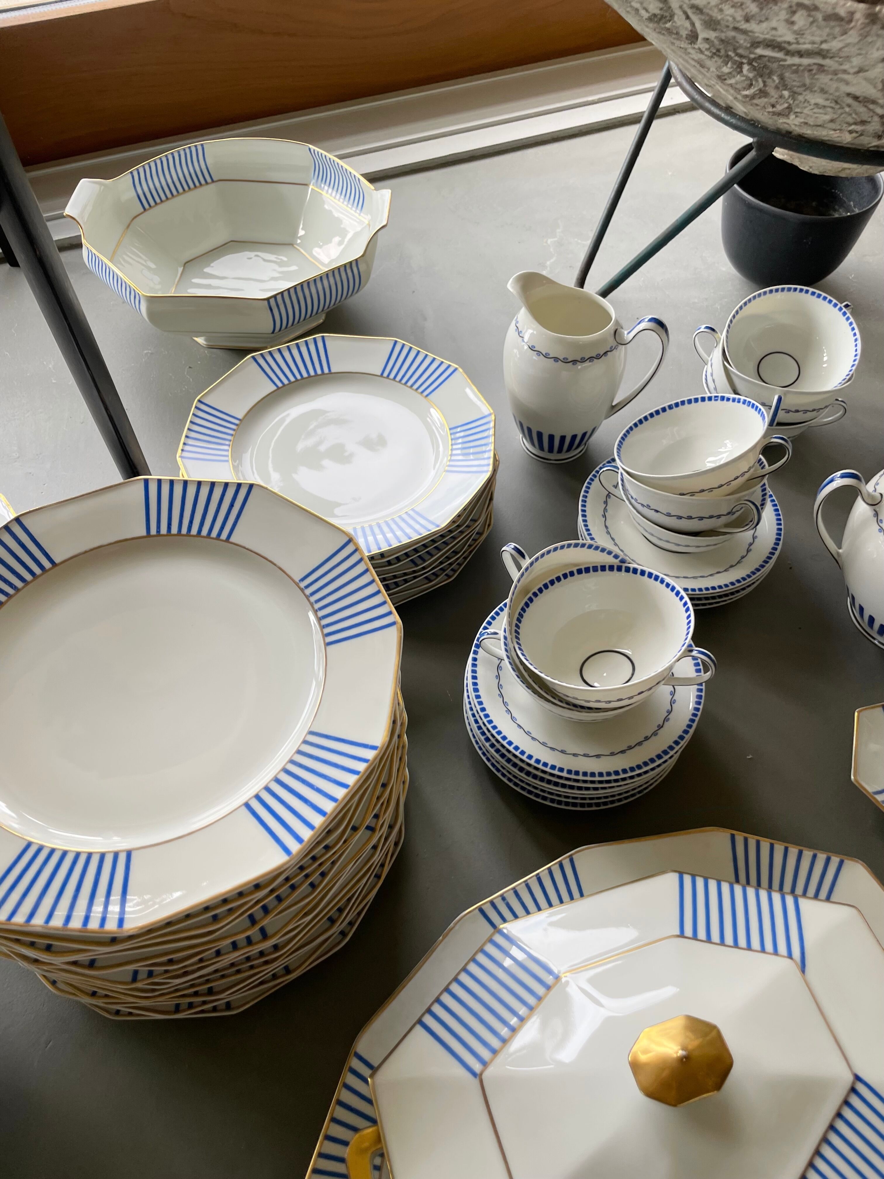 Set XXL crockery Limoges A.Lanternier