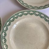 5 assiettes Boch & Frère