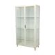 Old metal pharmacy cabinet medicine cupboard glass industrial 1950s