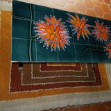 Coffee table with ceramic top signed