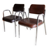 Two vintage Souvignet armchairs