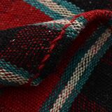 7x10 Kilim Red & Green Striped  Kilim Rug, 202x312Cm