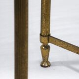 Coffee table marble and gold metal